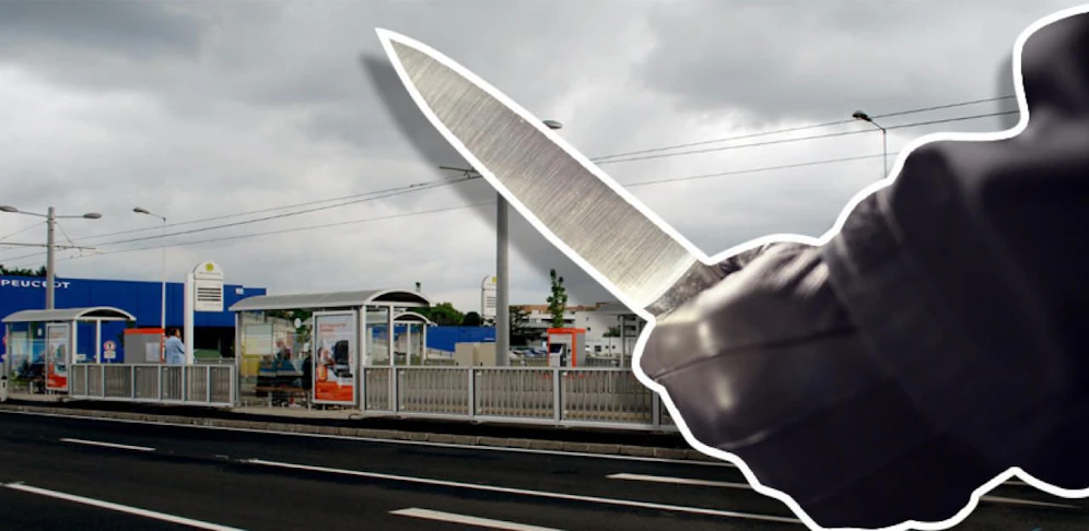 Die zwei Burschen wurde mit einem Messer bedroht.