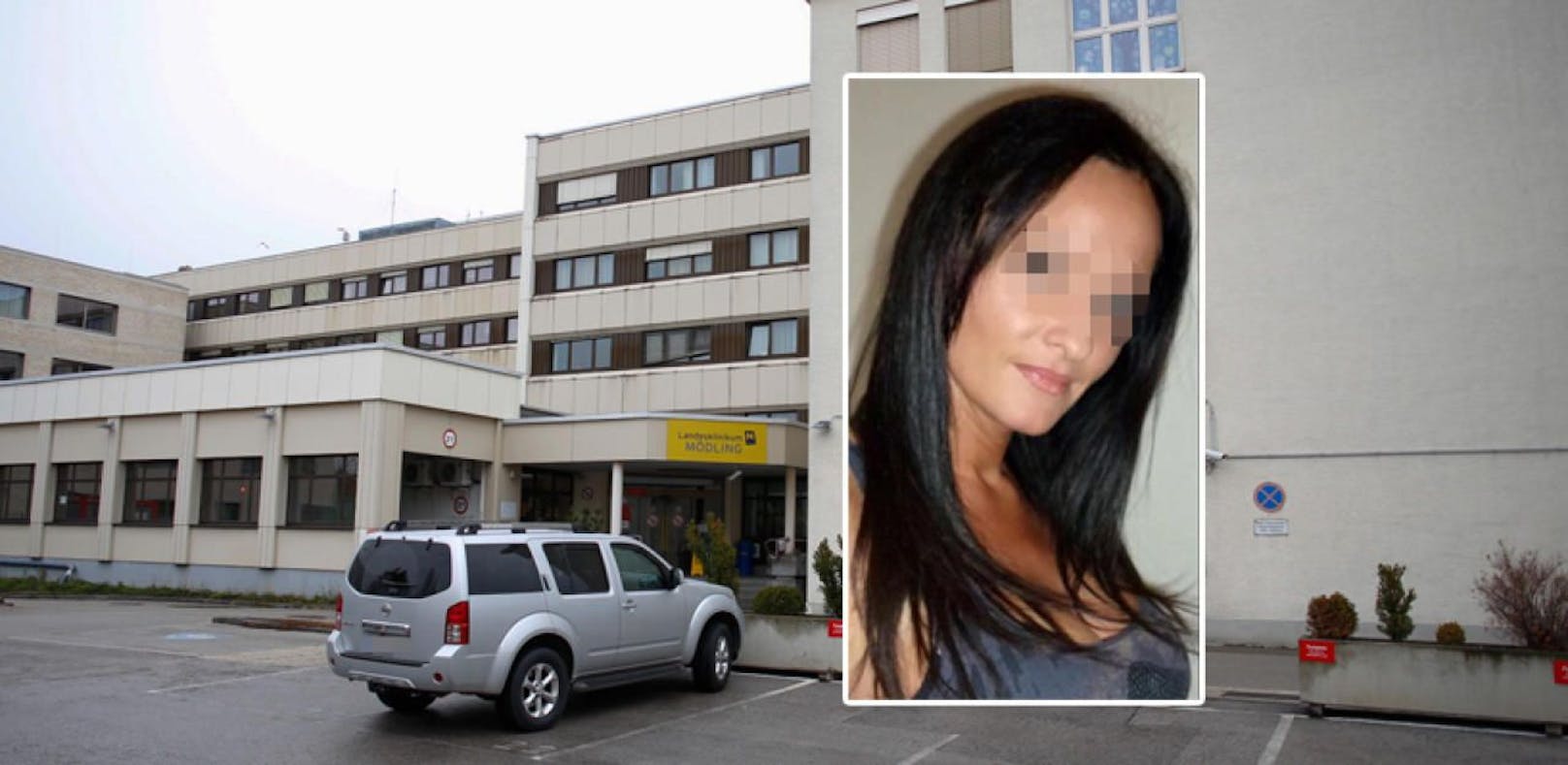 Ermittlungen nach dem Tod von Silvia N. (li.) im Spital Mödling.