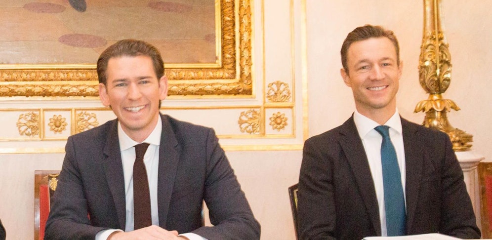 Sebastian Kurz und Gernot Blümel