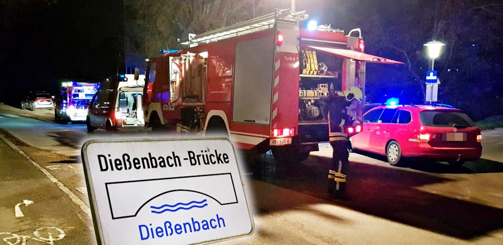 Die Feuerwehr wurde zu einer Personenrettung gerufen. Eine Frau war in den Dießenbach in Vöcklabruck gestürzt.