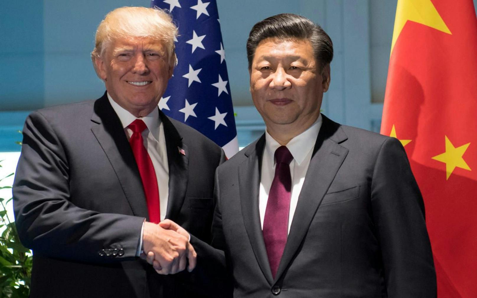 Jetzt gibt es nichts mehr zu lachen: US-Präsident Donald Trump will China und Präsident Xi Jinping in der Korea-Krise unter Druck setzen. 