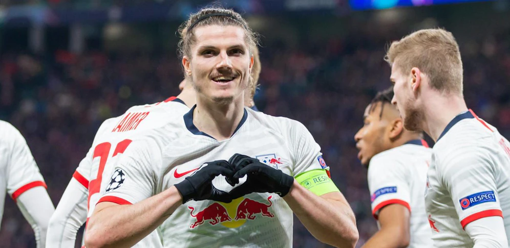 Marcel Sabitzer traf gegen Tottenham doppelt.