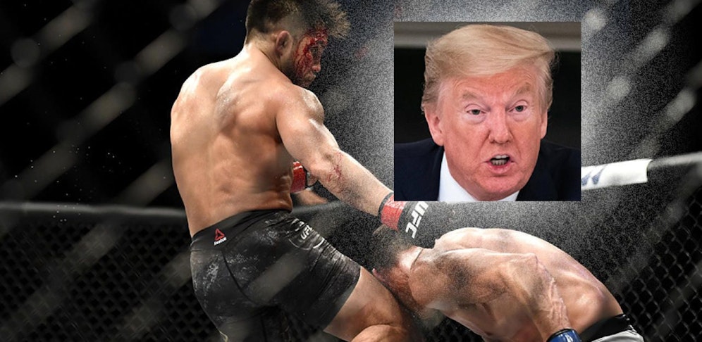 US-Präsident Donald Trump freut sich über die Rückkehr der UFC-Kampfsportler in den Ring. 