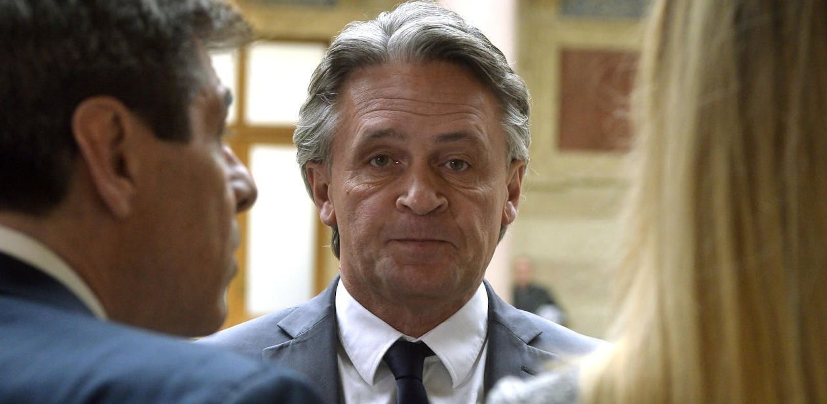 Ex-BZÖ-Politiker Peter Westenthaler bei seinem Berufunsverfahren