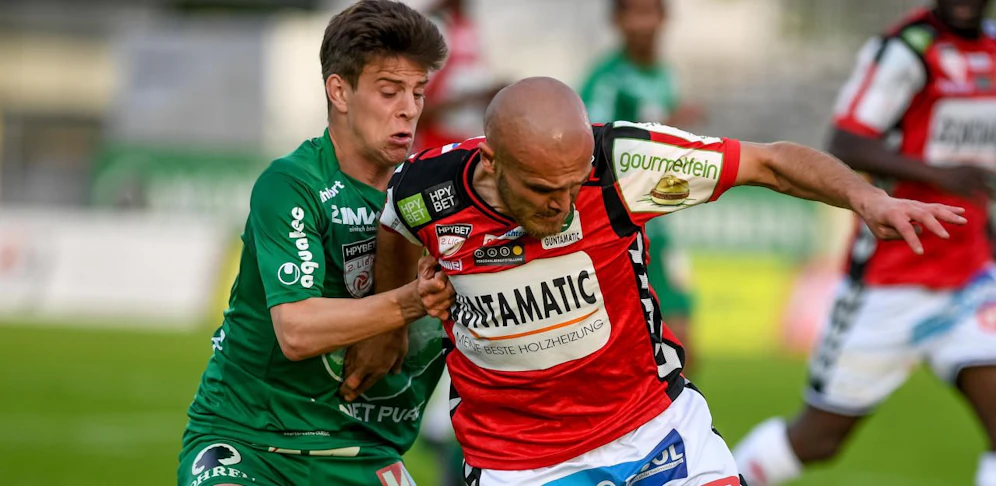 Alexander Ranacher (A. Lustenau) gegen Lukas Grgic (Ried)