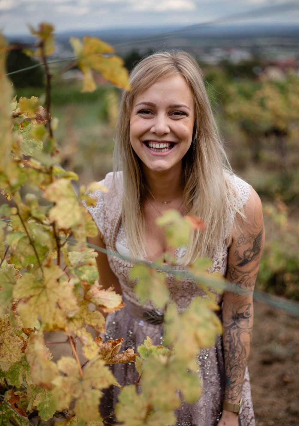 Henny (28) genießt den goldenen Oktober.