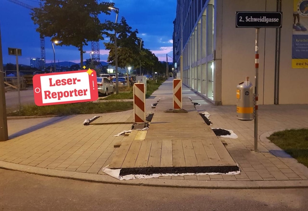 "Wie soll da ein Rollstuhl durchpassen?", fragt "Heute"-Leser Manik. 