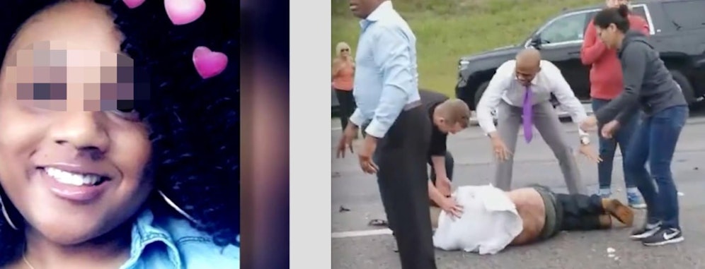 Das Leben kann sehr ungerecht sein: Mutter Amberly M. (li.) starb, Geisterfahrer Guillermo S. (31) wurde von Zeugen aus dem Auto gezogen und überlebte. 