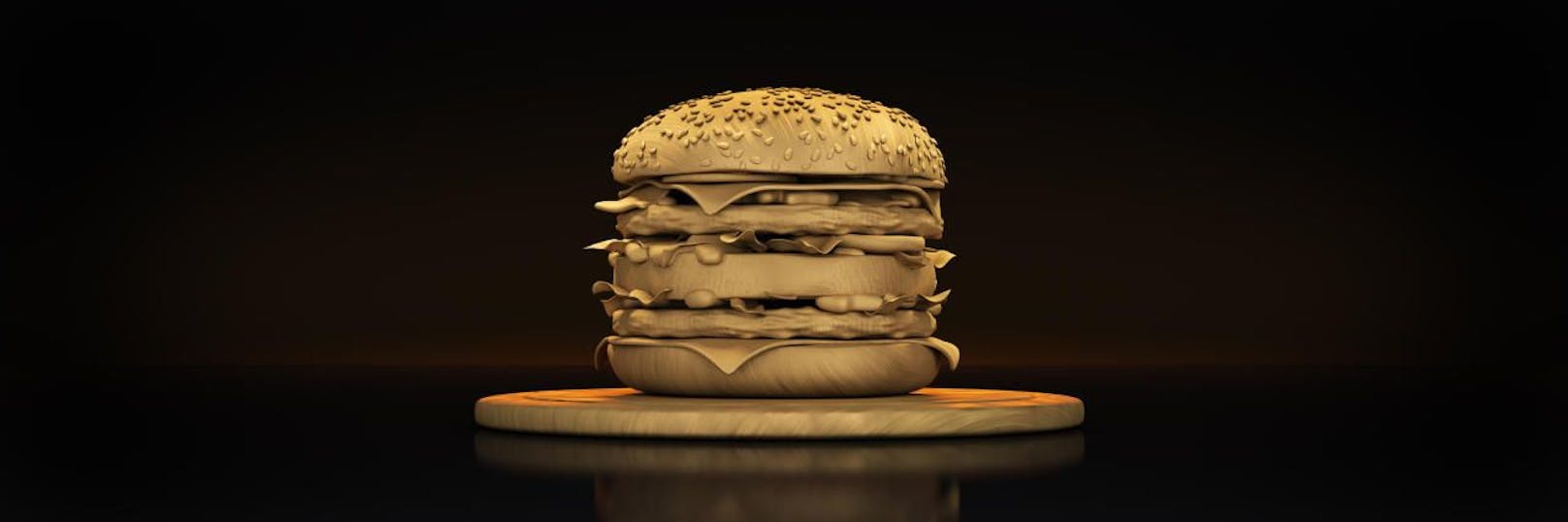 Burger aus Gold