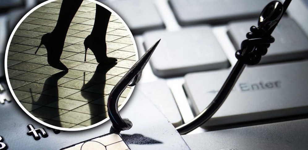 Die Frau fiel auf einen Internet-Betrüger herein.