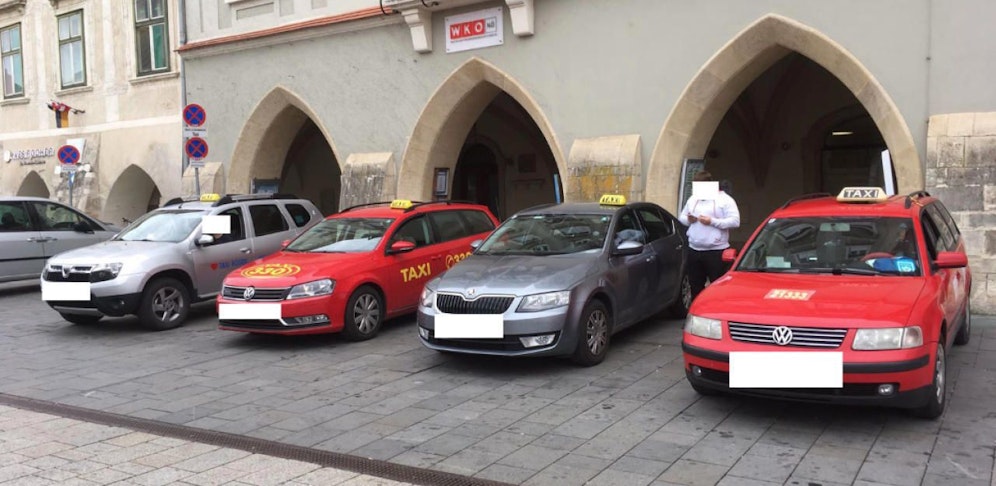 Der Taxistand in Wr. Neustadt