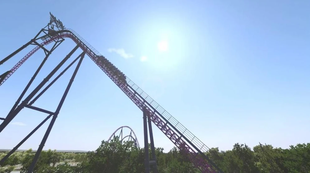 Passagiere der DC Rivals HyperCoaster Achterbahn steckten nach einem Stromausfall fest.