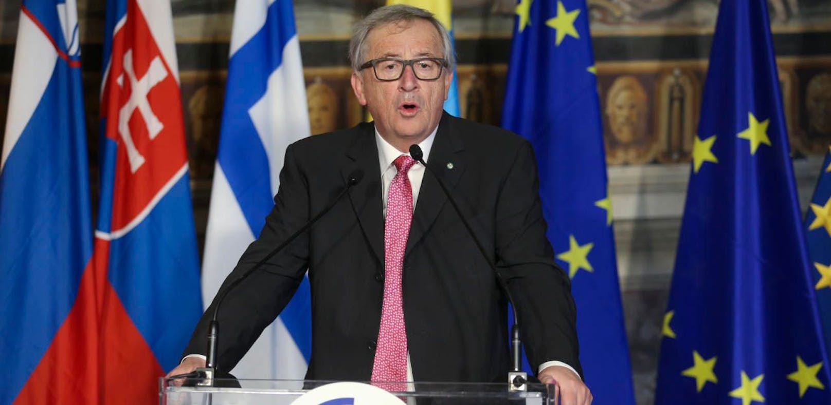 EU-Kommissionspräsident Jean-Claude Juncker - hier bei einer Rede in Rom