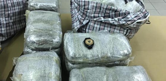 Drogen-Razzia in Wien: 53 Kilogramm Marihuana wurden sichergestellt.