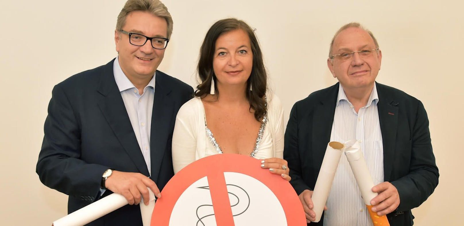 Gesundheitstadtrat Peter Hacker (SPÖ), Umweltstadträtin Ulli Sima und Verfassungsexperte Bernd-Christian Funk 