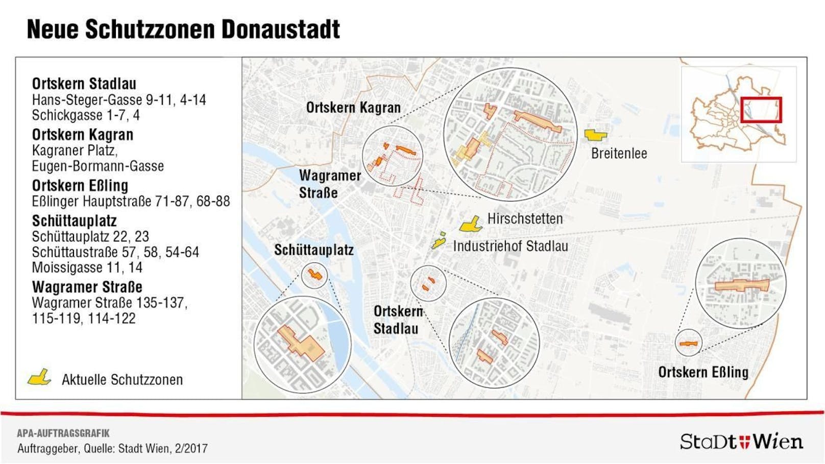 Neue Schutzzonen Donaustadt