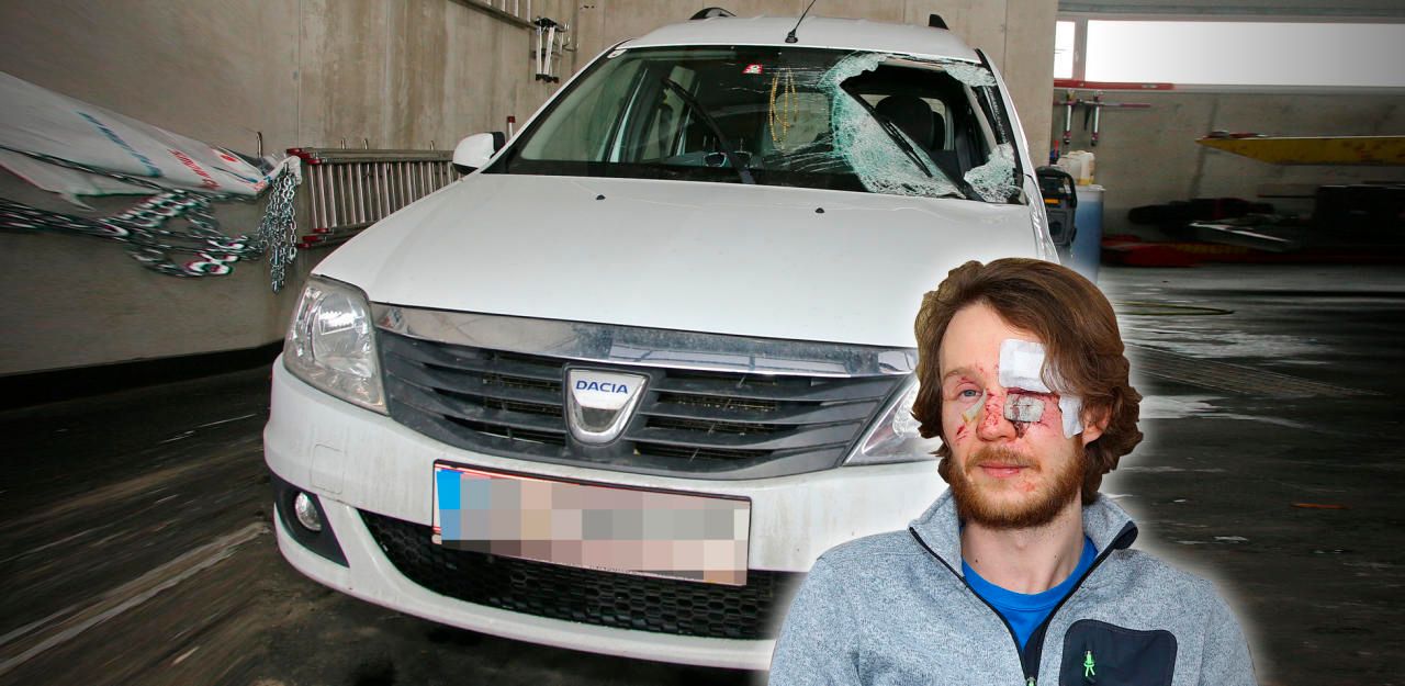 Heute.at - Eisplatte fiel von Lkw, traf mich mitten im Gesicht