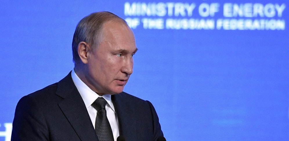 Wladimir Putin beim Energieforum in Moskau