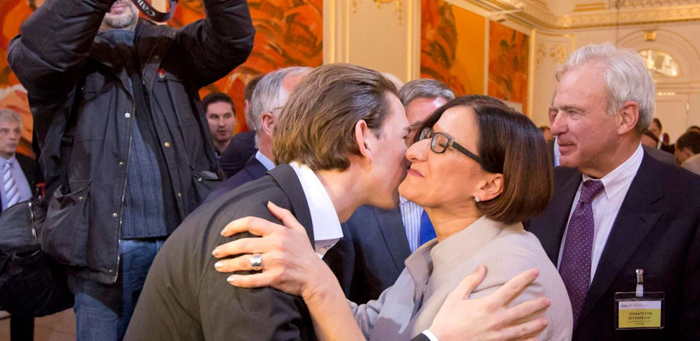 J. Mikl-Leitner mit Wahl-Champ Kurz