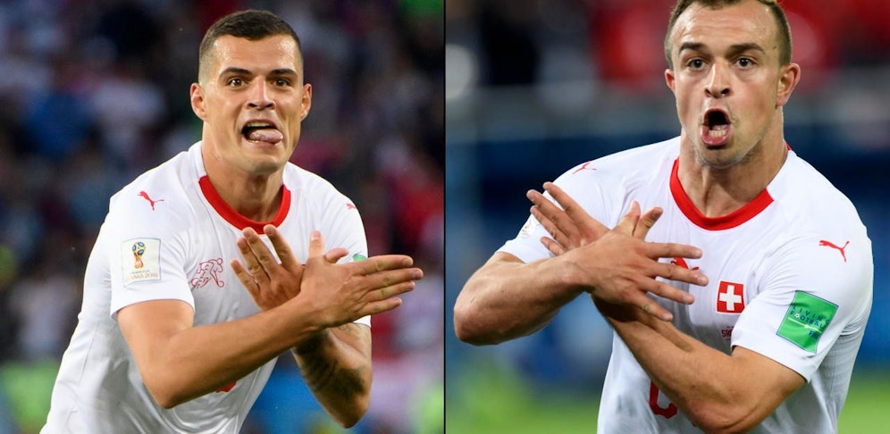 Doppeladler-Jubel 2018 bei Xhaka und Shaqiri