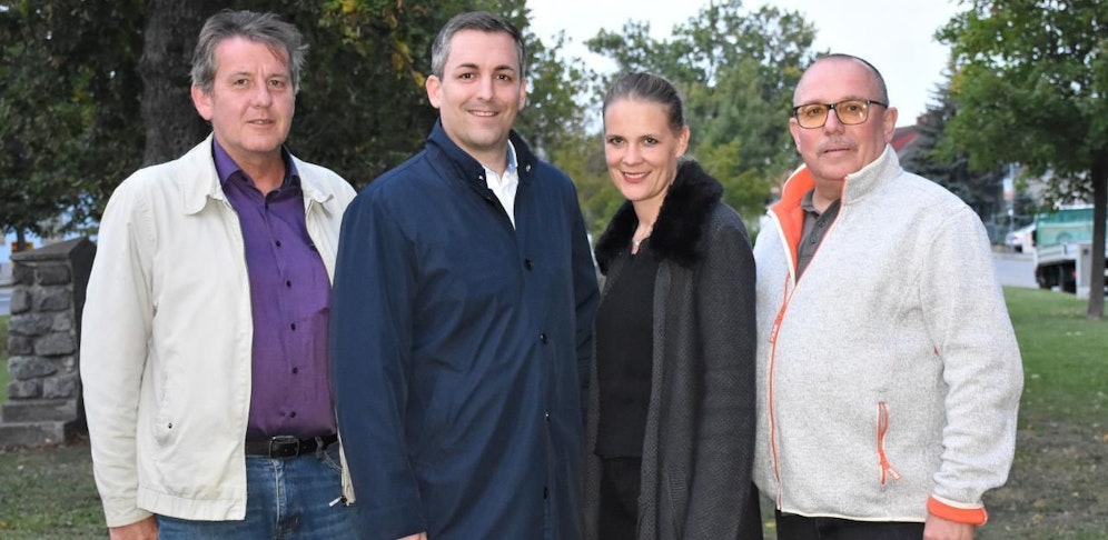 Gemeinderat Vogler, Vizebürgermeister Ruf, Stadträtin Mandl und Gemeinderat Toifelhardt (v.l.)