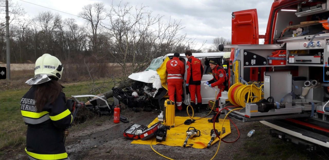 Heute.at - Mann nach Crash gegen Baum schwer verletzt