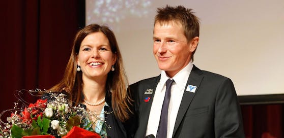 Andreas Goldberger mit Ehefrau Astrid.