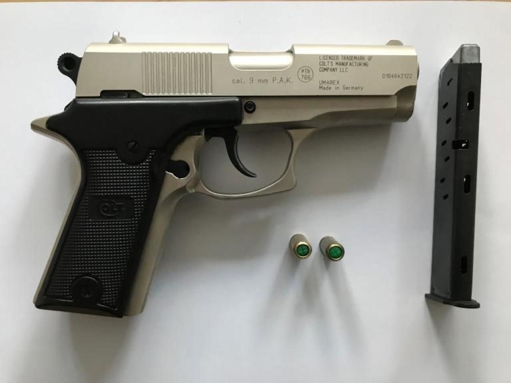 Die Waffe wurde sichergestellt.