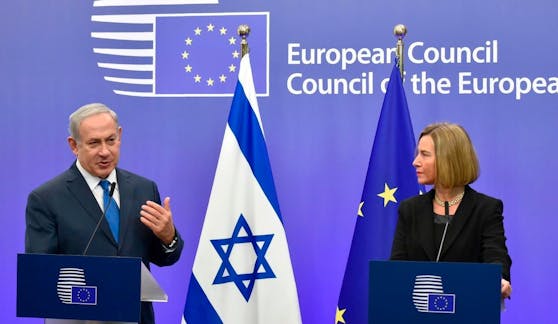 &quot;Die Realität anerkennen&quot;: Israels Regierungschef Benjamin Netanyahu mit der EU-Außenbeauftragten Federica Mogherini in Brüssel.