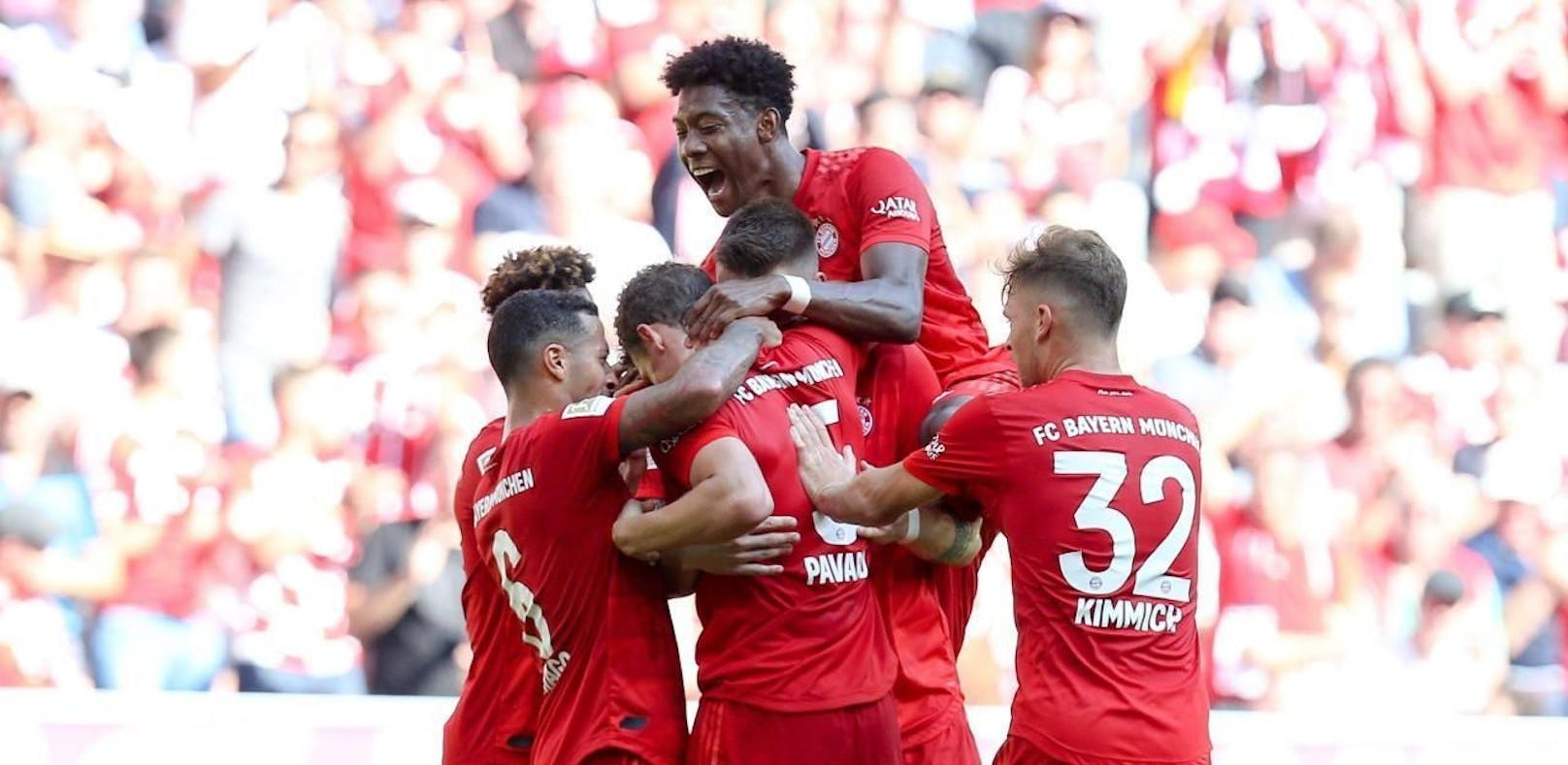 David Alaba schießt die Bayern gegen Mainz in Führung.