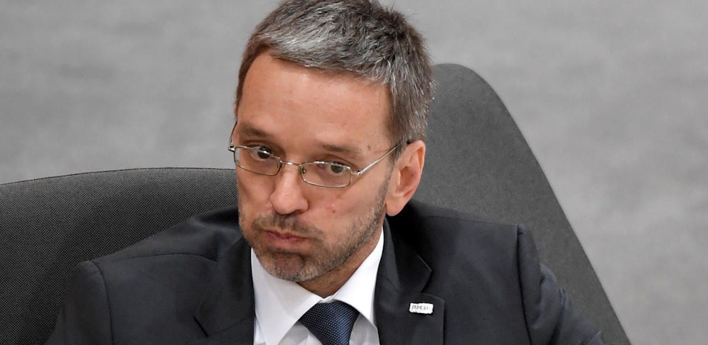 Innenminister Herbert Kickl (FPÖ) bei einer Sitzung im Nationalrat