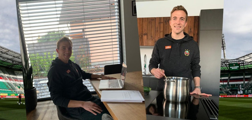 Dibon beim Lernen und als Küchenchef