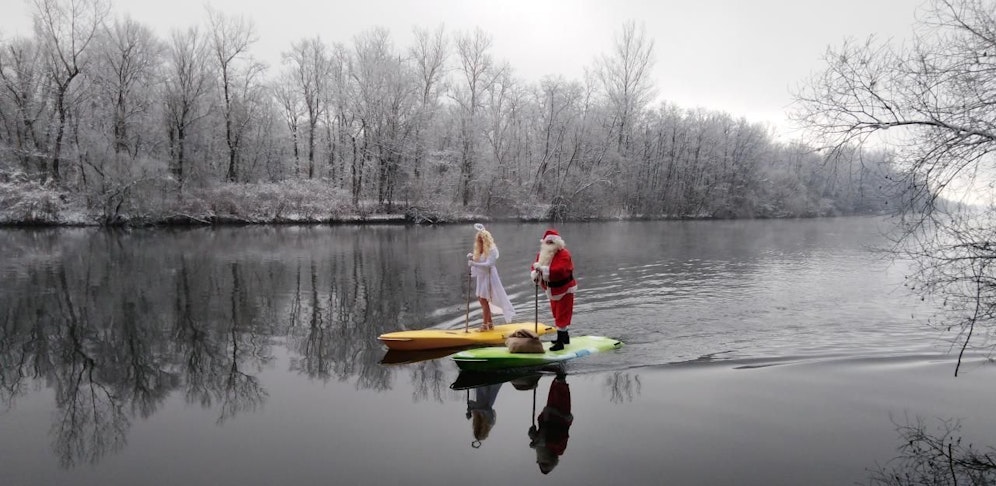 Leserreporter Rene R. knipste dieses Duo auf der Mur.