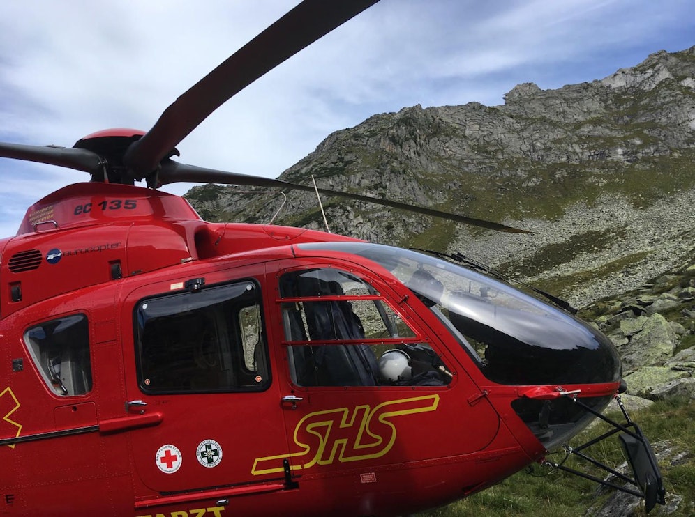 Tödlicher Alpinunfall in Mayrhofen am Krummschnabelschneid in den Zillertaler Alpen (3. September 2018).