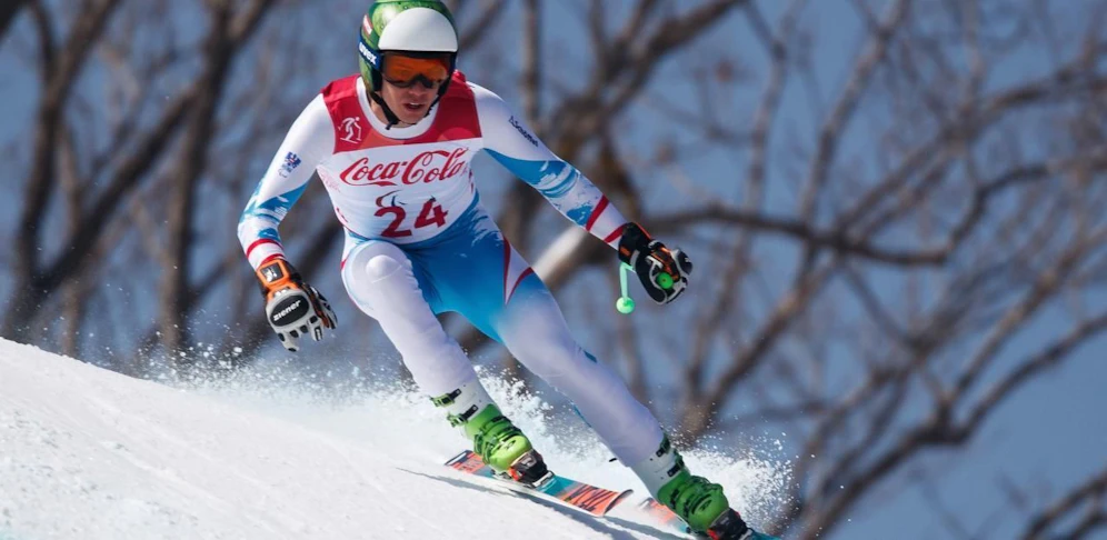 Markus Salcher durfte in der Abfahrt über Bronze jubeln.