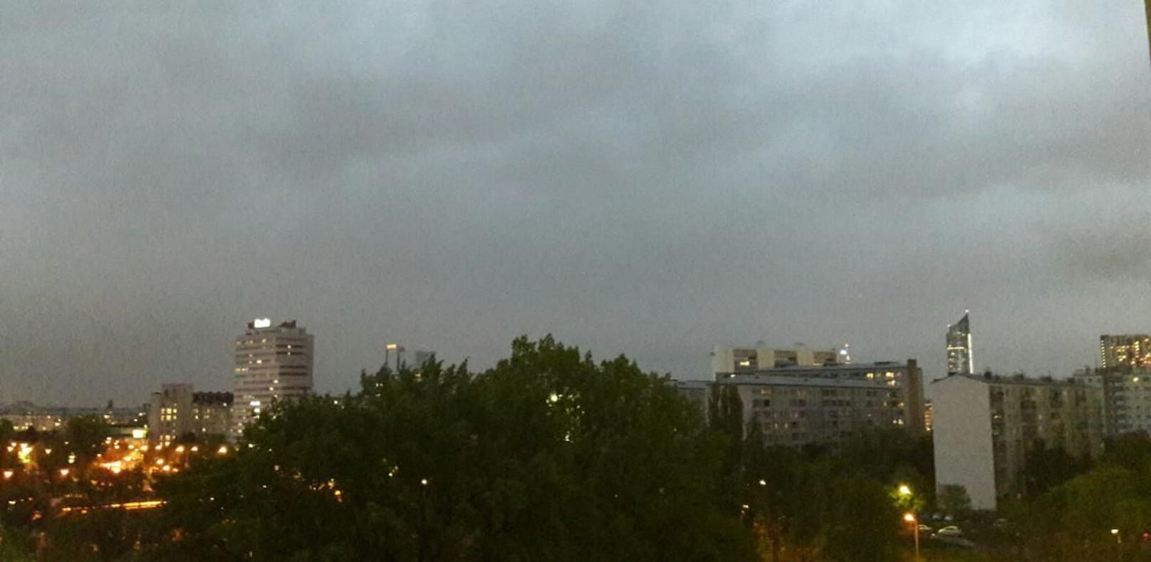 In Wien kam es am Samstag zu heftigen Regenschauern