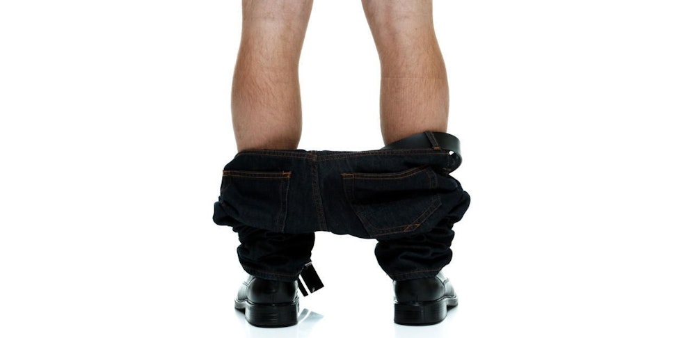 Der Mann hatte am Radweg die Hose runtergelassen und onanierte.