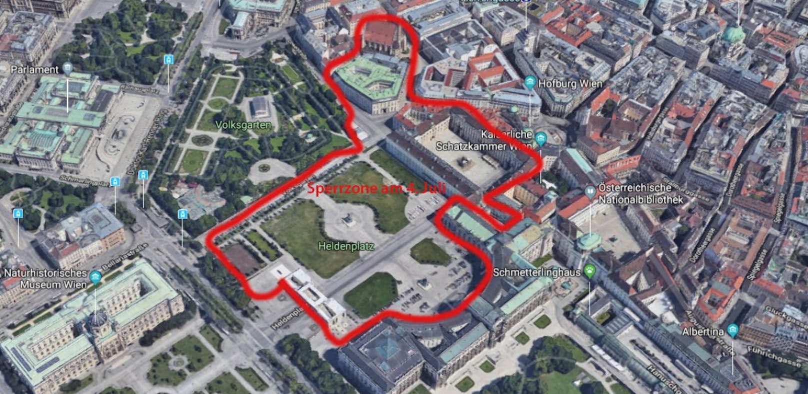 Gegend rund um die Hofburg wird am Mittwoch zur Sperrzone. 