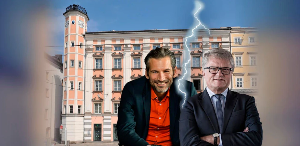 Klaus Luger (re.) und Lorenz Potocnik haben sich derzeit nicht so lieb.