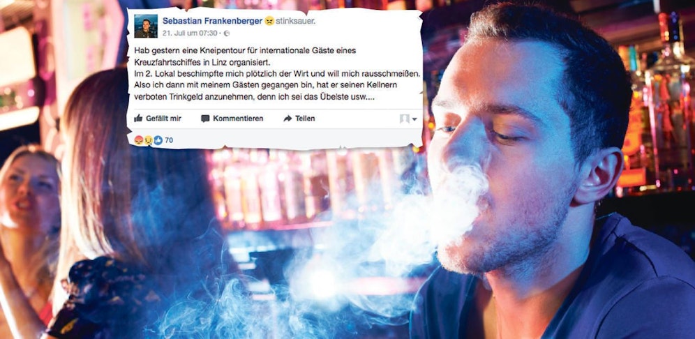 Wut-Wirt Günter Hager ("Josef") warf Sebastian Frankenberger aus dem Lokal, weil er ihn nicht mag: Jetzt droht der Reiseführer mit Klage gegen Hager.