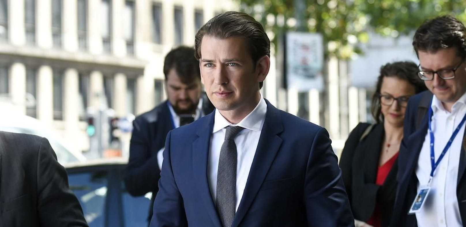 Bundeskanzler Sebastian Kurz (ÖVP) bei einem Asyl-Gipfel der EU-Länder.