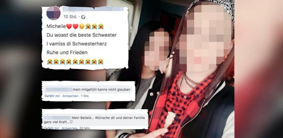 Die Schwester der ermordeten Michelle trauert auf Facebook um das Mädchen. Auch Freunde und Familie sind schockiert, teilen ihre Trauer in sozialen Medien.