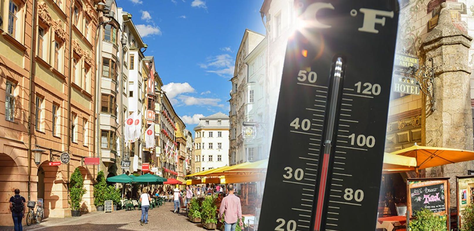 36 Grad! In Österreich wird es am Sonntag richtig heiß.