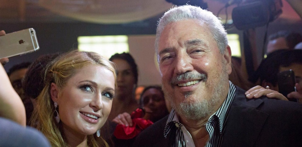 Fidel Castro Diaz-Balart mit Paris Hilton beim XVII Habanos Festival in Havana