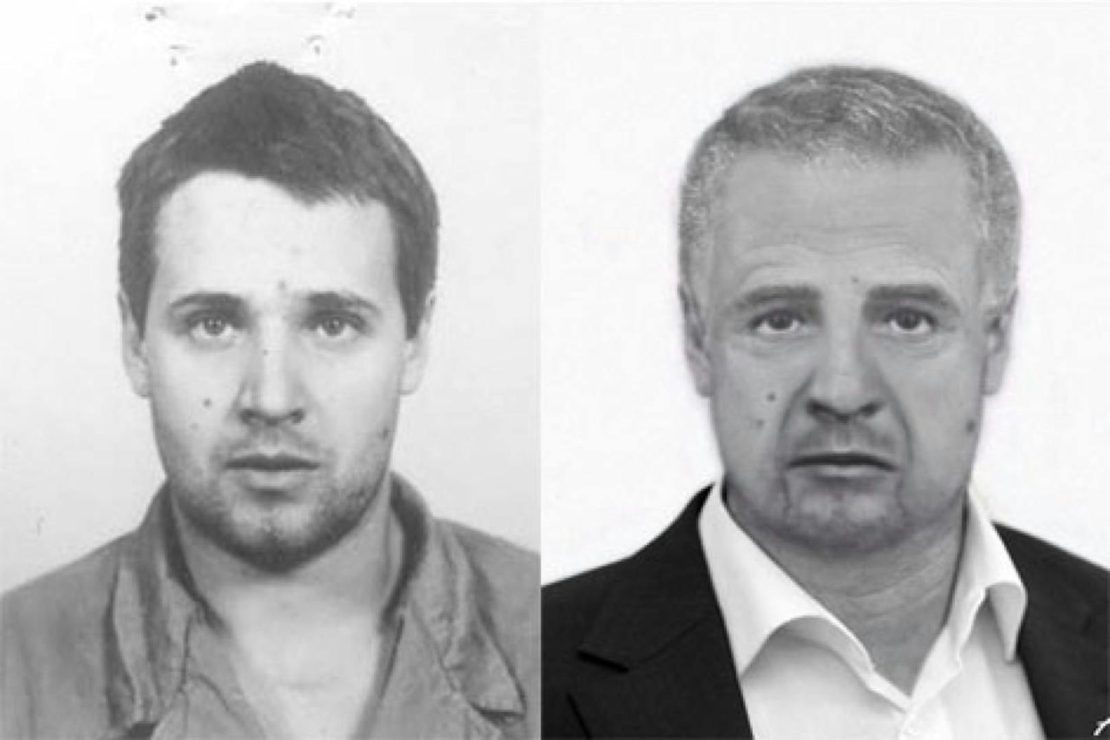 Tibor Foco vor der Festnahme 1987 und wie er nun aussehen könnte (r.)
