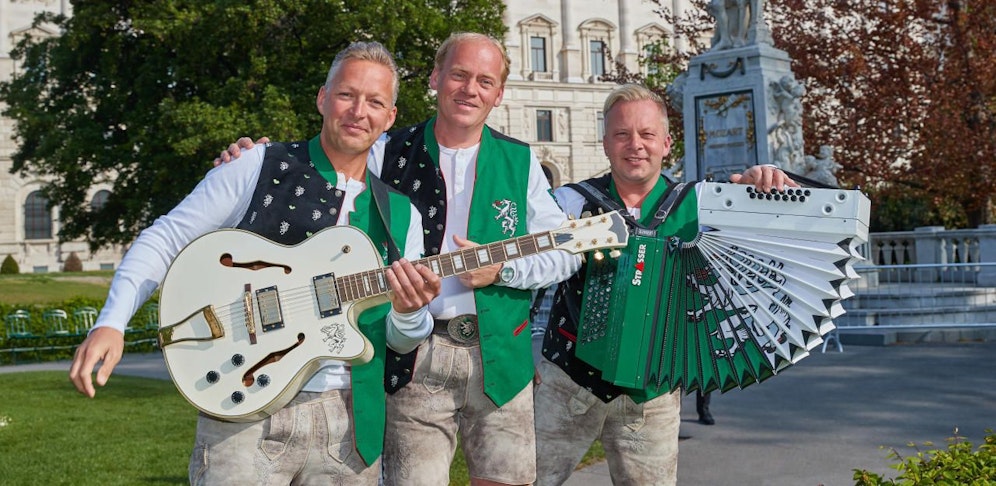 Die Edlseer: Manfred Maier, Fritz Kristoferitsch und Andreas Doppelhofer 