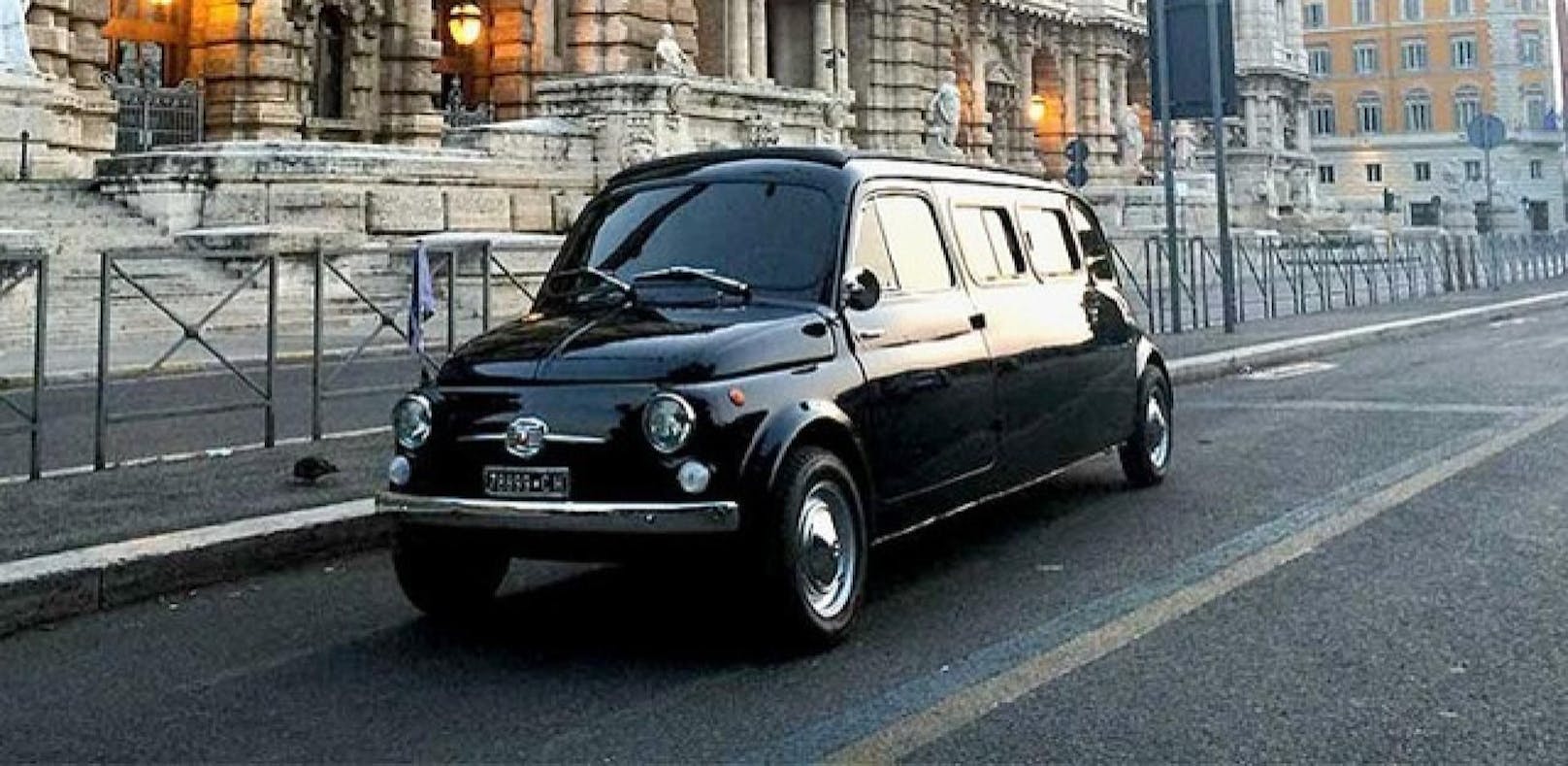 Cruisen wie Zoolander: Fiat-500-Limo zu haben