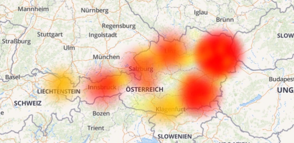 Landesweit berichten Nutzer über Störungen bei Magenta-Diensten.