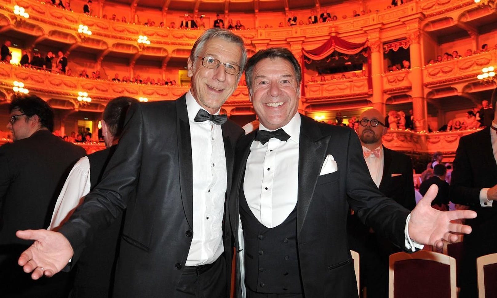 Patrick Lindner und Peter Schäfer beim Semper Opernball im Jänner 2018
