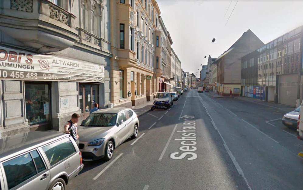 Blick in die Sechshauser Straße in Rudolfsheim-Fünfhaus